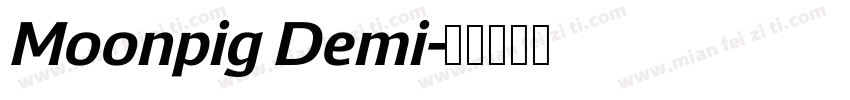 Moonpig Demi字体转换
